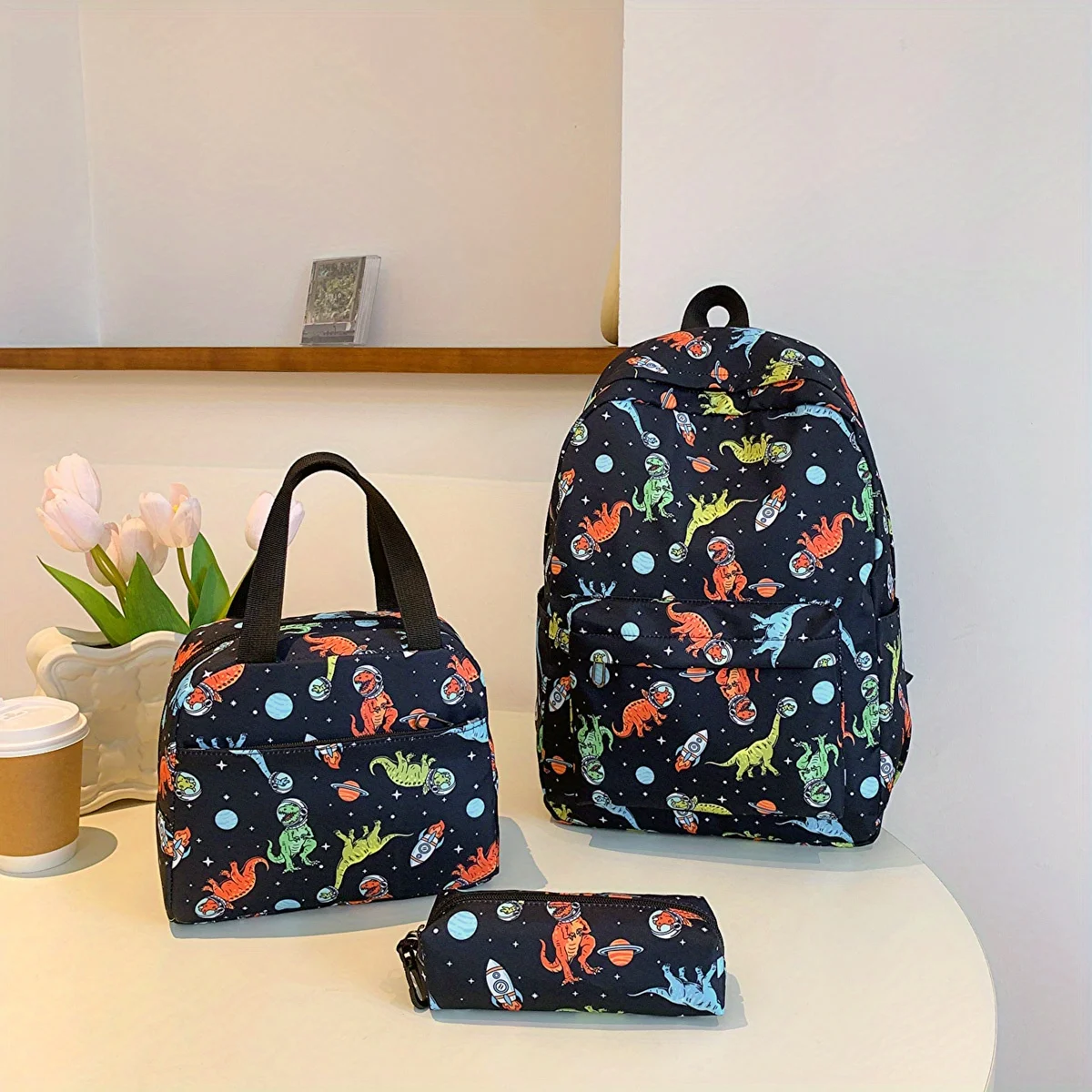 Mochila infantil con dinosaurios – Resistente y ligera para el colegio - imagen 3