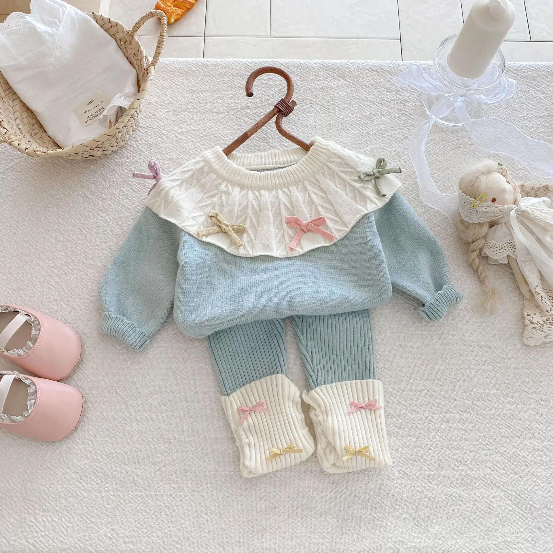Suéter de punto suave bebé niña – Cálido manga larga otoño invierno - imagen 4