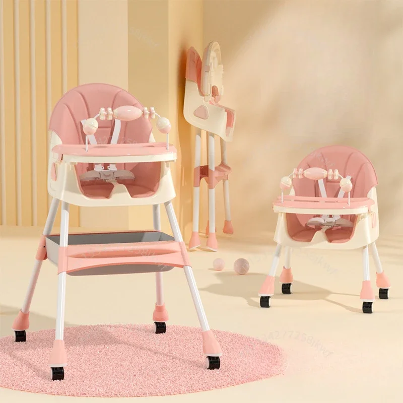 Trona plegable infantil bebé – Altura ajustable multifuncional