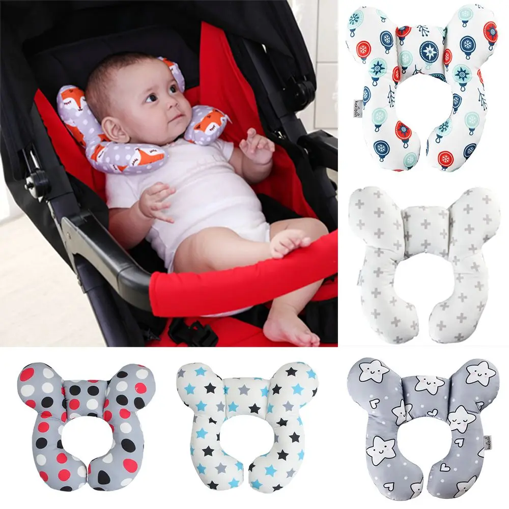 Almohada de cuello en U para niños – Viaje coche reposacabezas - imagen 2