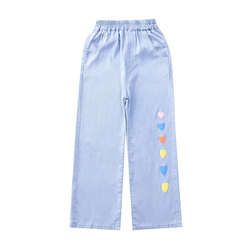 Pantalones de Tencel para niñas – corte amplio verano urbano - imagen 4
