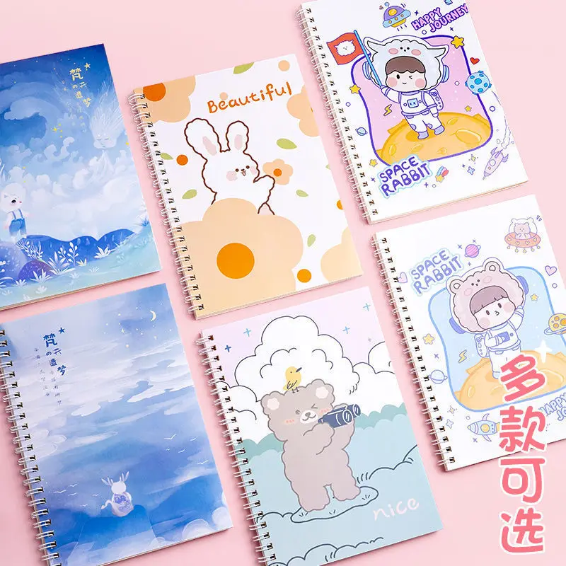 Cuaderno kawaii de dibujos animados para niñas, papelería bonita - imagen 2