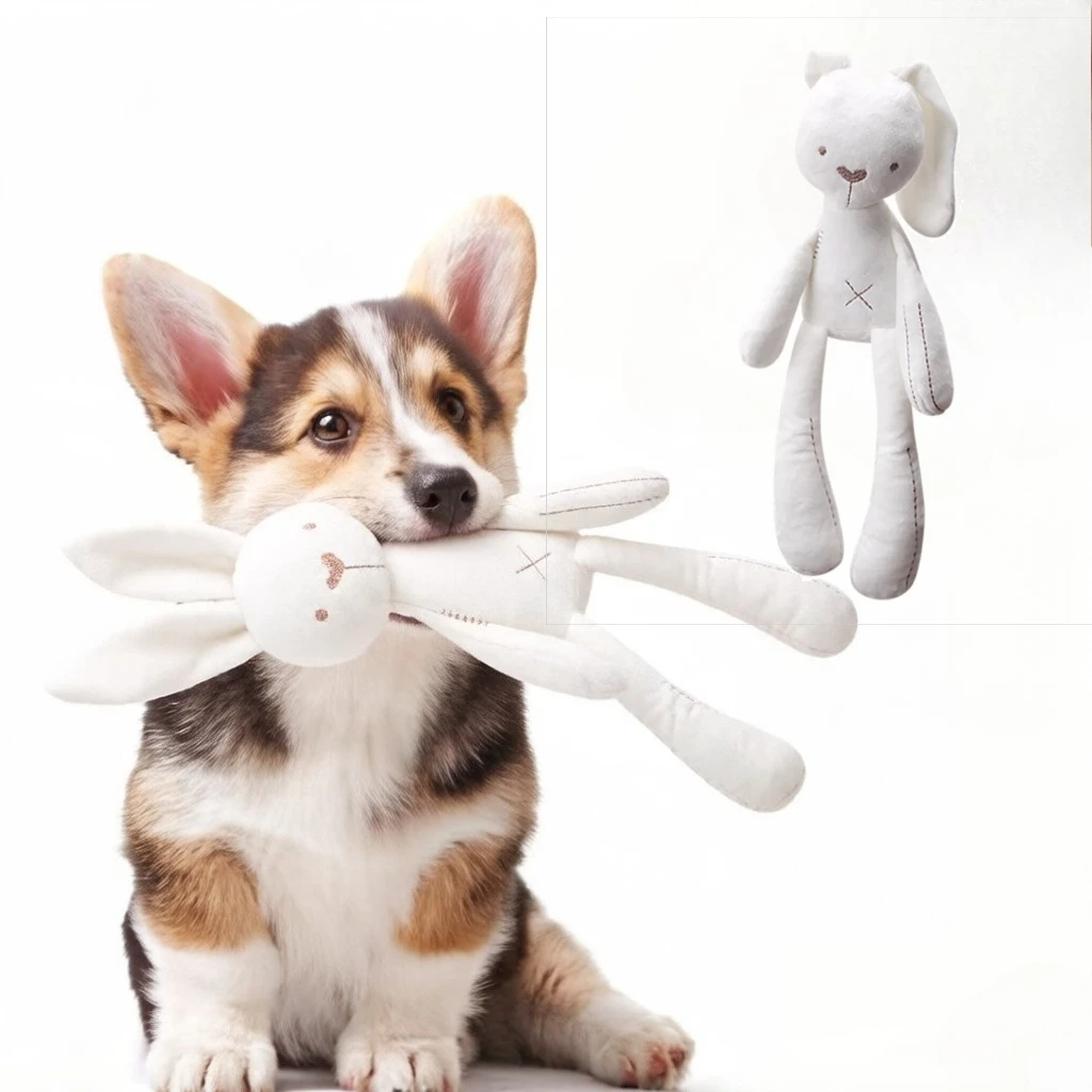 Peluche interactivo con conejo de Pascua para perros y gatos - imagen 4