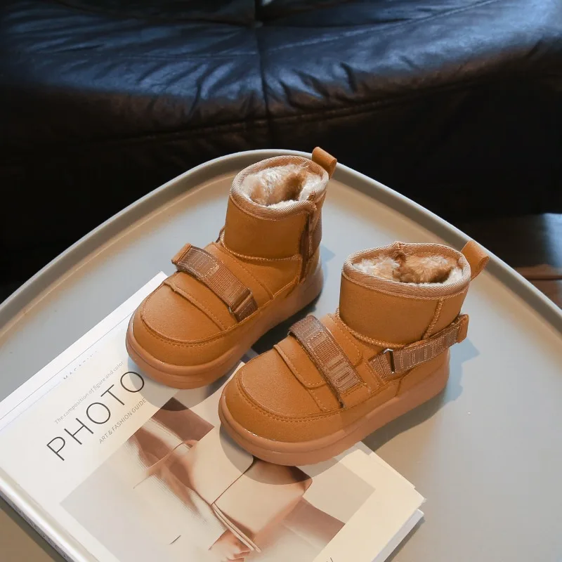 Botas de invierno para niñas de felpa, cálidas y antideslizantes - imagen 5