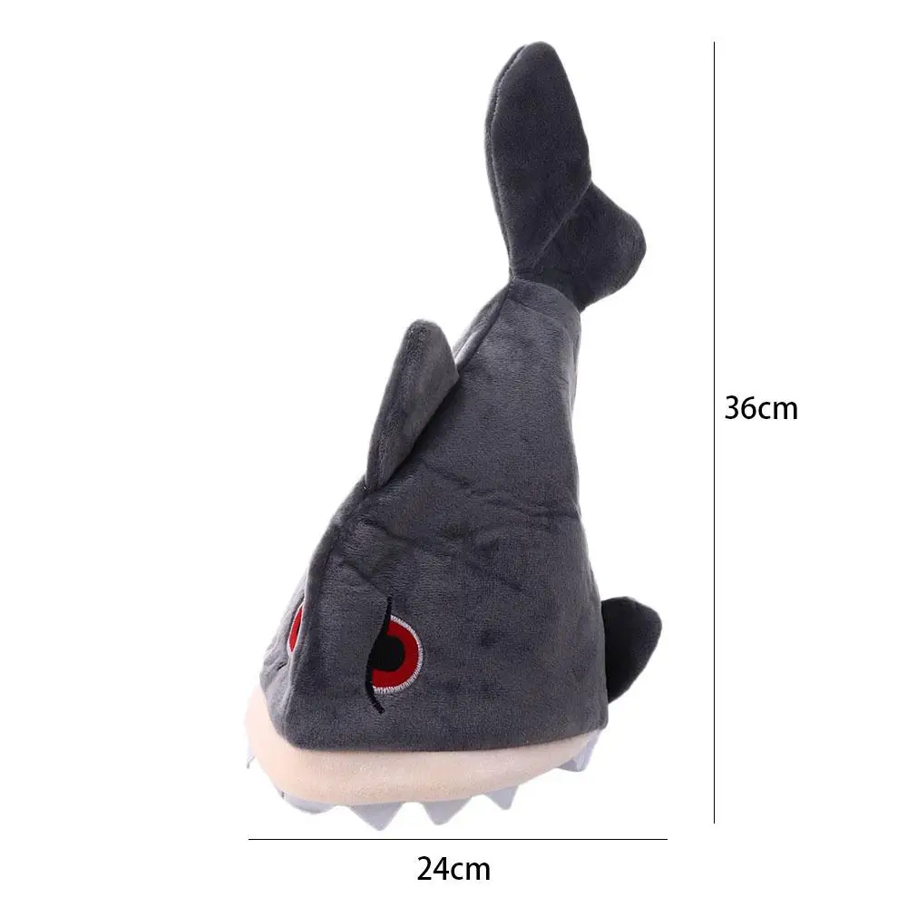 Sombrero de tiburón divertido de felpa para cosplay y fiestas infantiles