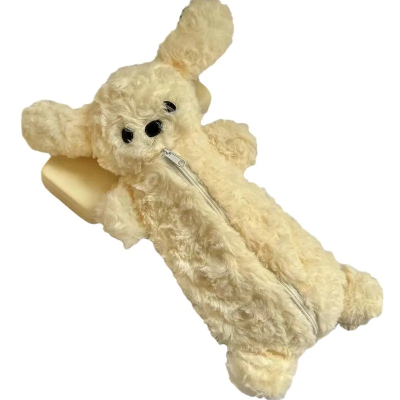 Estuche infantil de felpa suave con cremallera para lápices - imagen 2