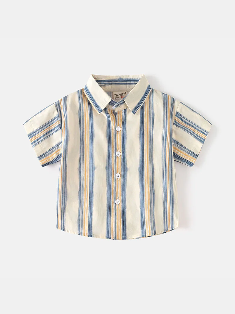 MILANCEL blusa infantil rayas - Manga corta verano - imagen 2