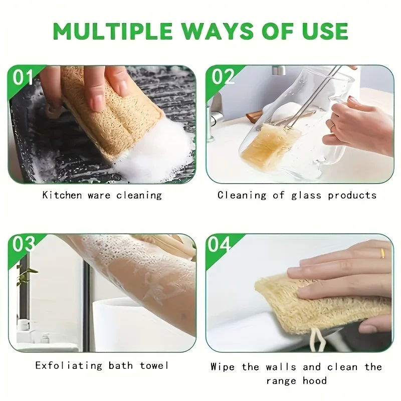 Esponjas de lufa exfoliantes naturales para depuración corporal y ducha - imagen 5