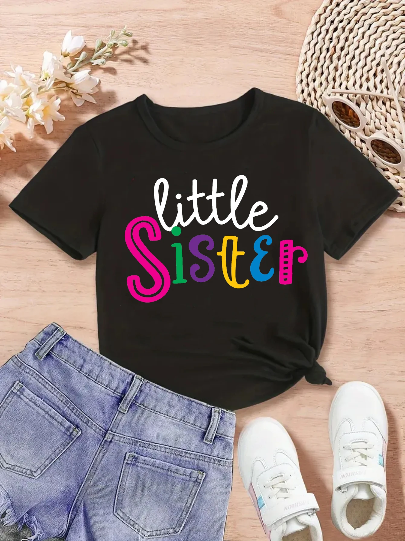 Camiseta de verano con estampado familiar de hermano y hermana - imagen 5