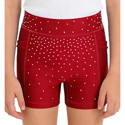 Pantalones cortos de ballet con cintura elástica y bolsillos