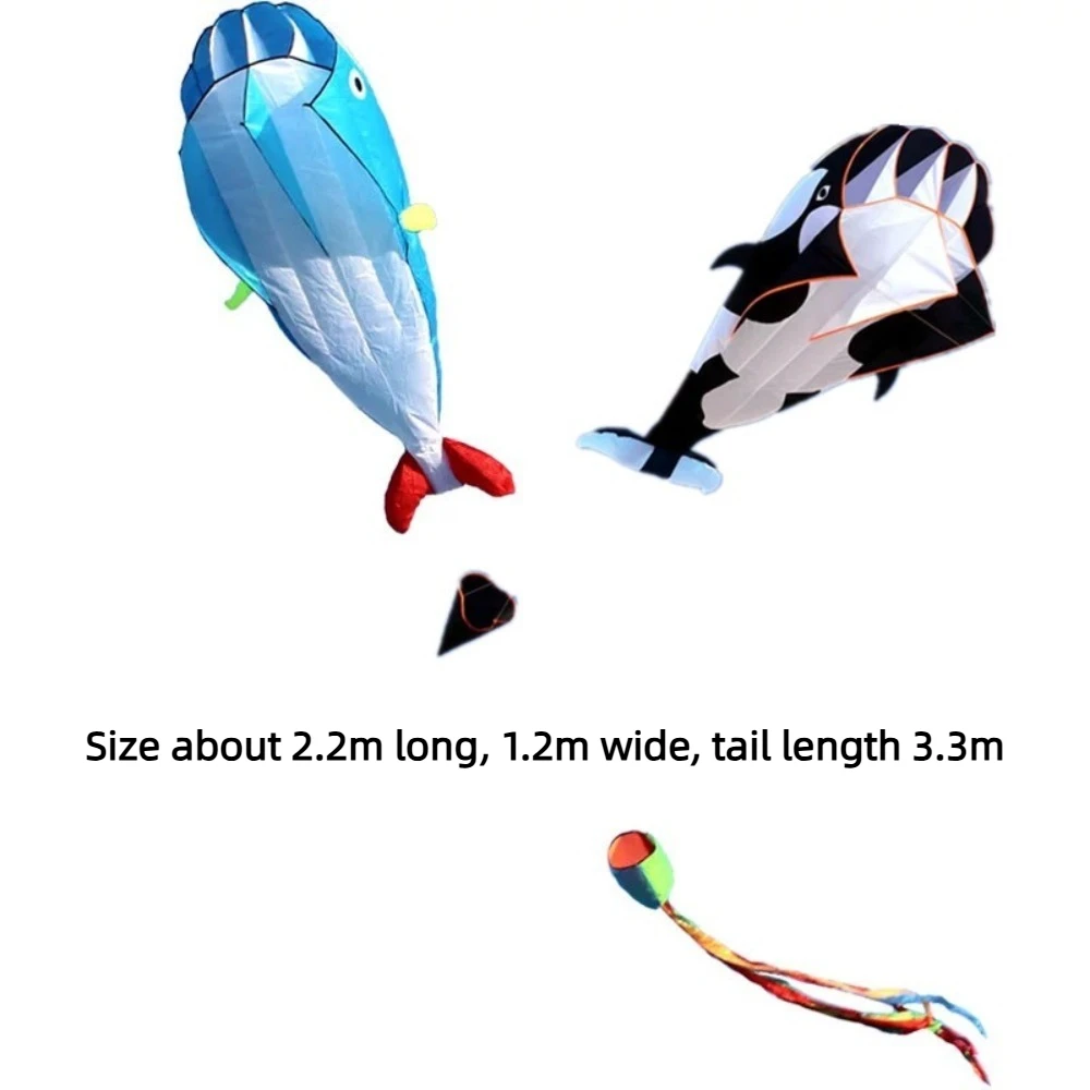 Cometa de ballena grande de cola larga, buena voladura