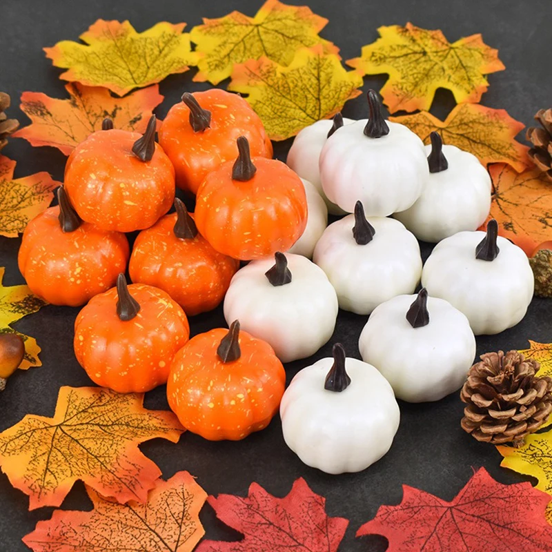 Mini calabazas realistas para centro de mesa Halloween - imagen 5