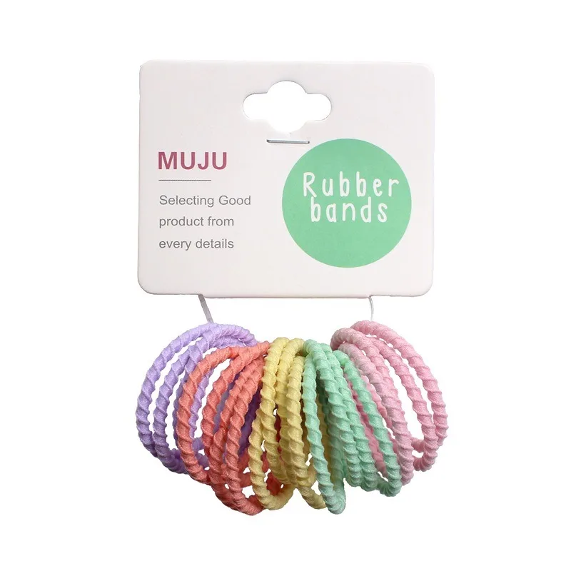 Gomitas elásticas para el pelo de niños – Colores suaves - imagen 4