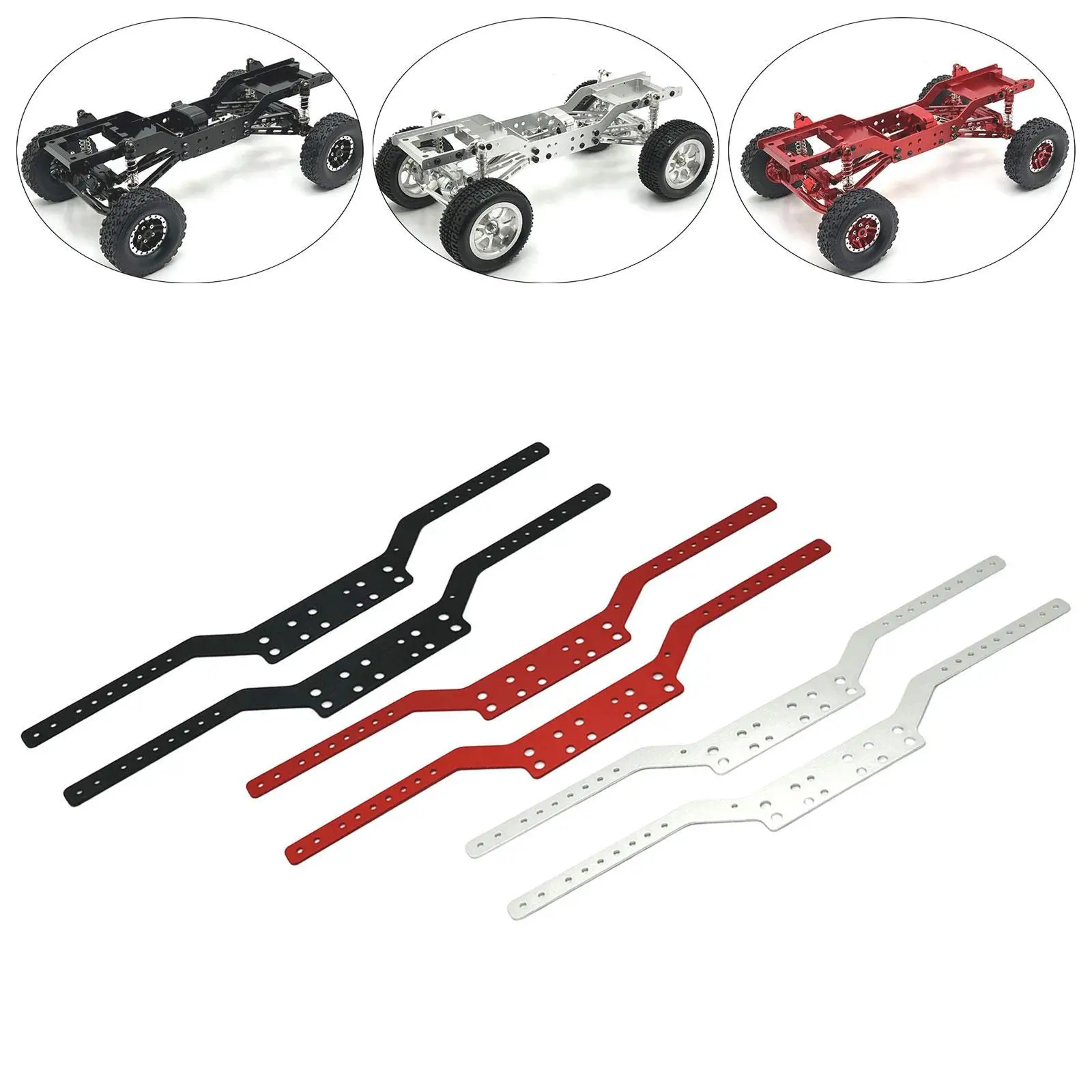 Piezas de chasis RC - rieles para coche escala uno a doce - refacciones - imagen 4