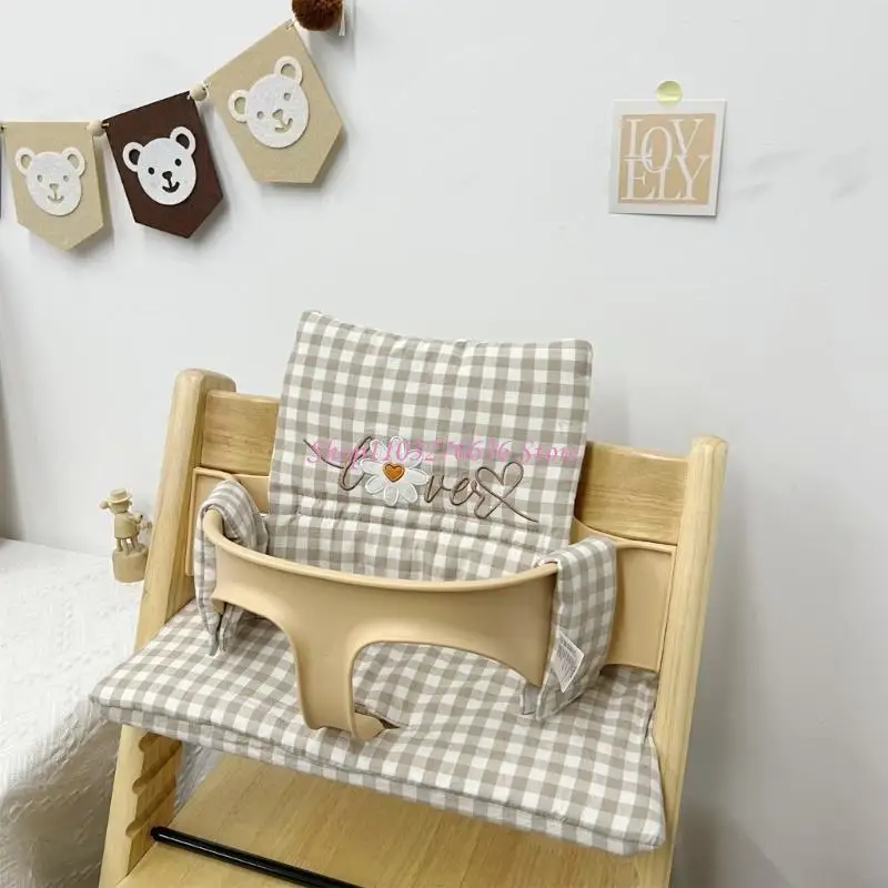 Cojín para silla comedor con estampado de flores - imagen 3