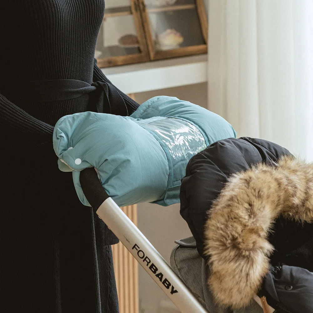 Manoplas impermeables táctiles para cochecito de invierno - imagen 2