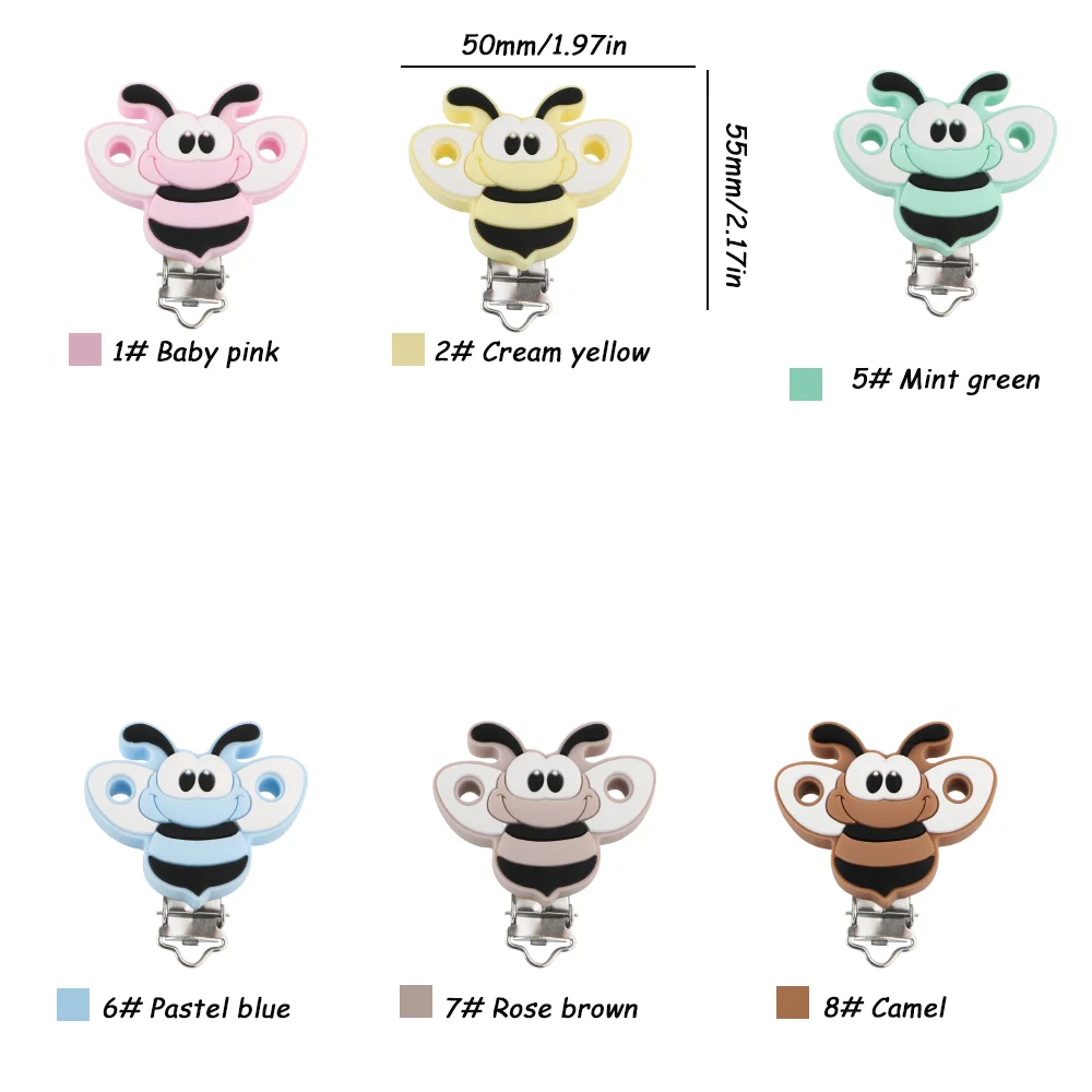 Kovict clips de silicona con animales para accesorios infantiles