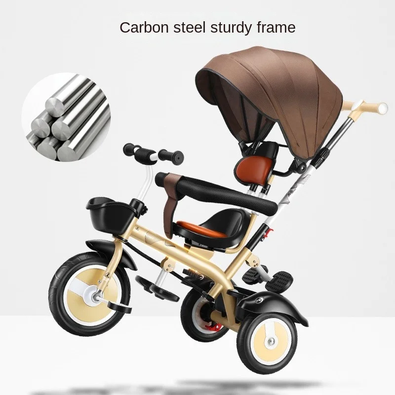 LazyChild triciclo ligero infantil de plástico y metal, fácil manejo - imagen 3