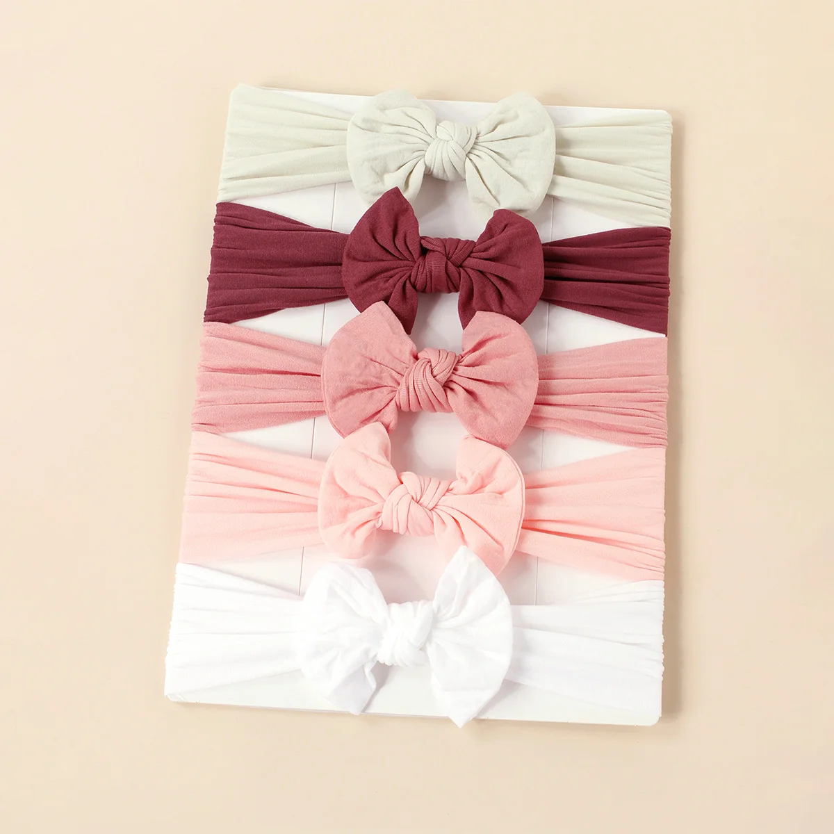 Diadema de nailon con lazo suave para bebé - banda elástica práctica - imagen 2