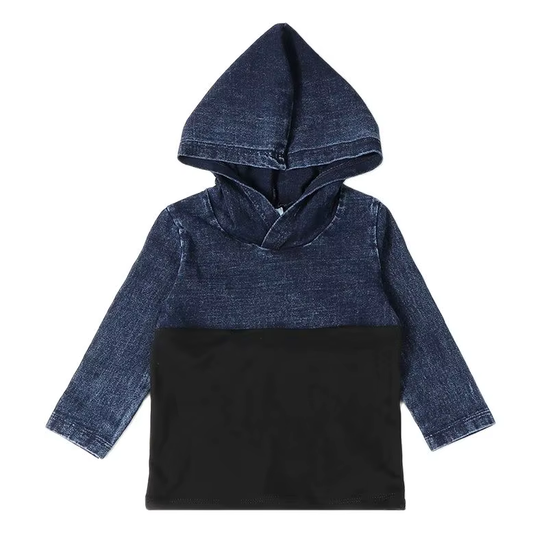 Camiseta vaquera con capucha para bebé y niño – Otoño Invierno - imagen 4