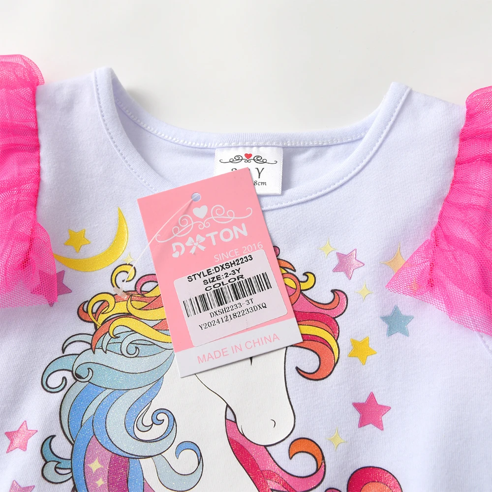 Tabla de tallas y medidas del vestido infantil DXTON