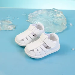 Sandalias infantiles antideslizantes transpirable con suela blanda