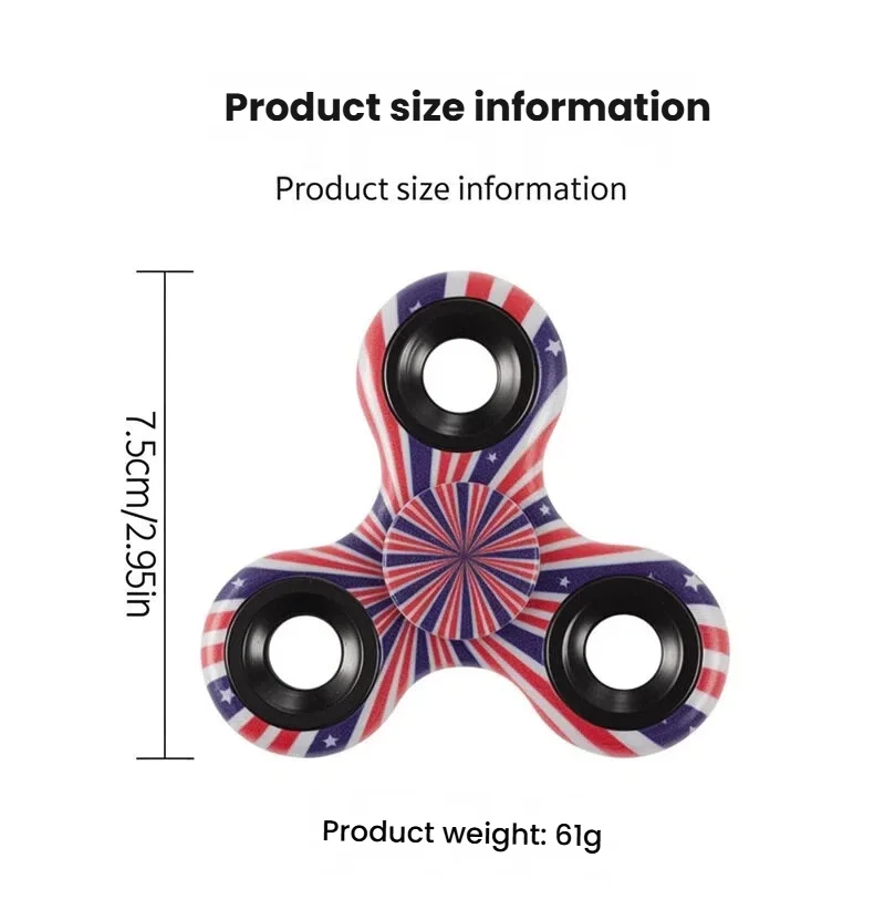 Spinner EDC con diseño colorido