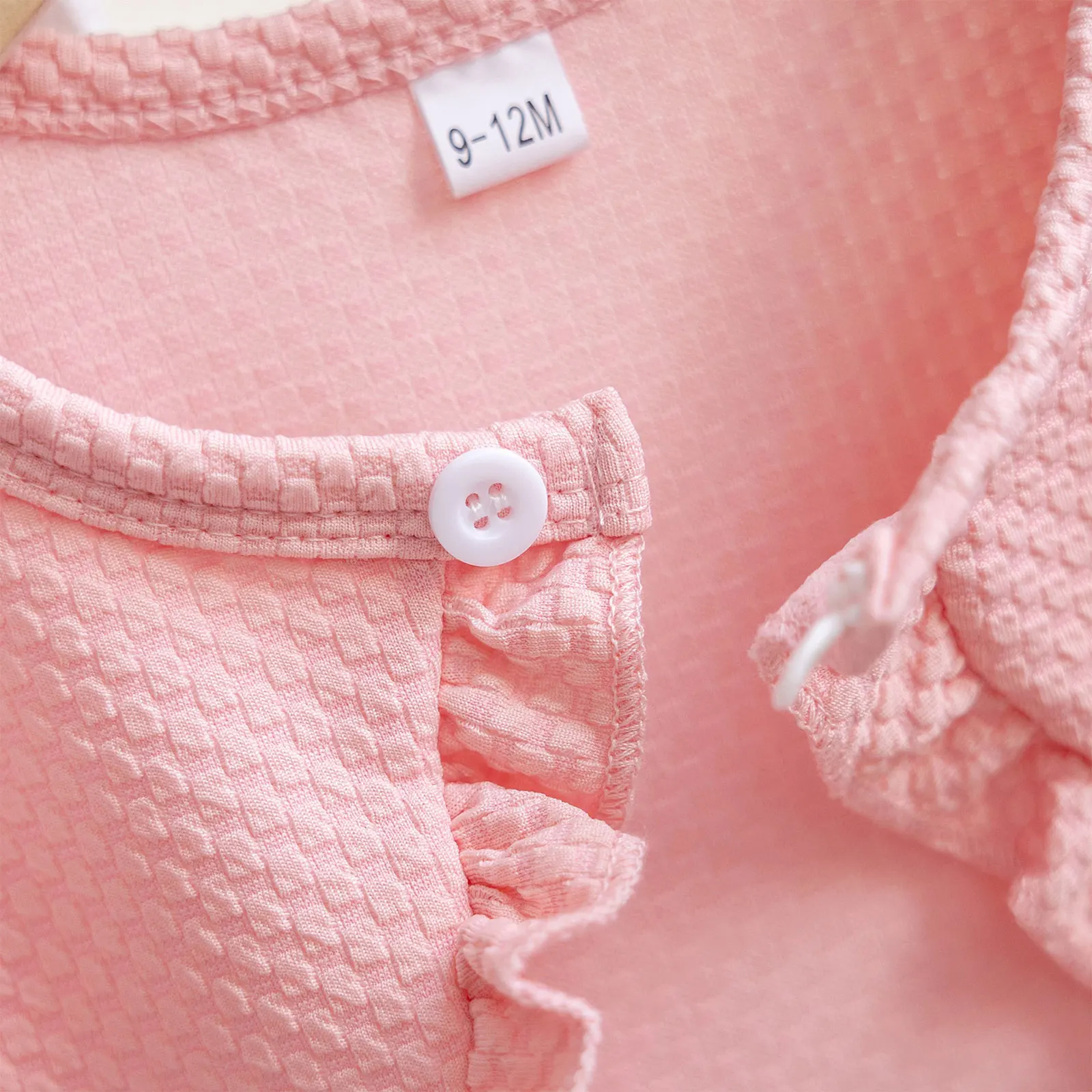 Chaqueta-cárdigan de punto para niña con volantes de verano - imagen 5