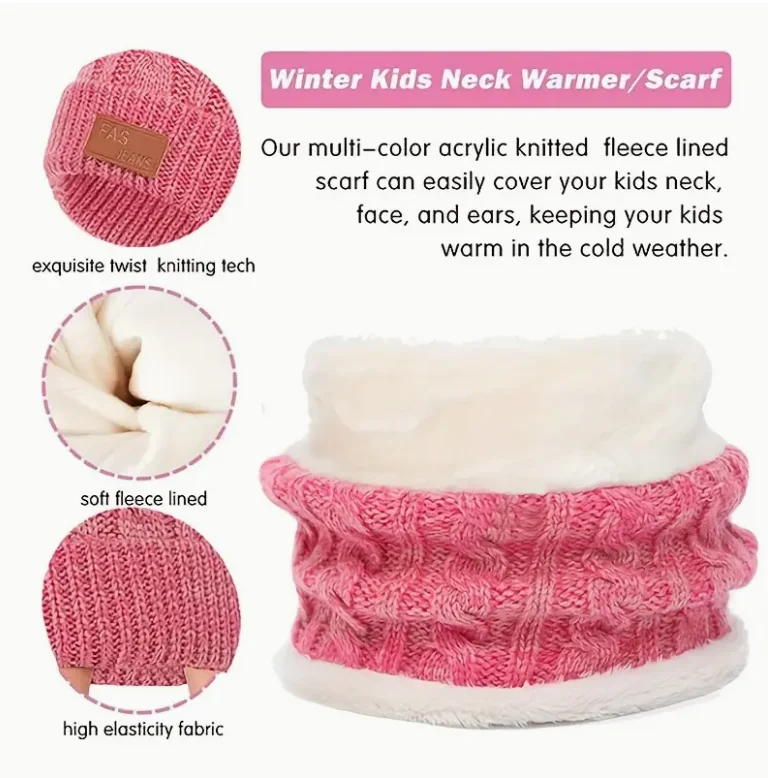 Gorro de invierno para niños con orejeras y pompón - suave y cálido - imagen 3