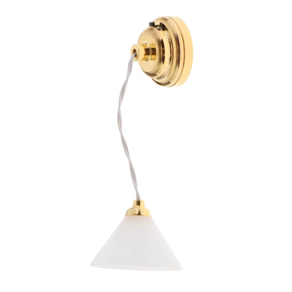 Lámpara de techo miniatura LED para dormitorio casa muñecas - imagen 2