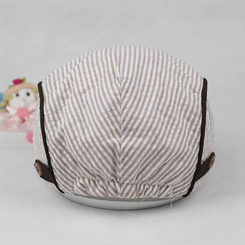 Gorro de algodón a rayas para bebé y niño – estilo clásico
