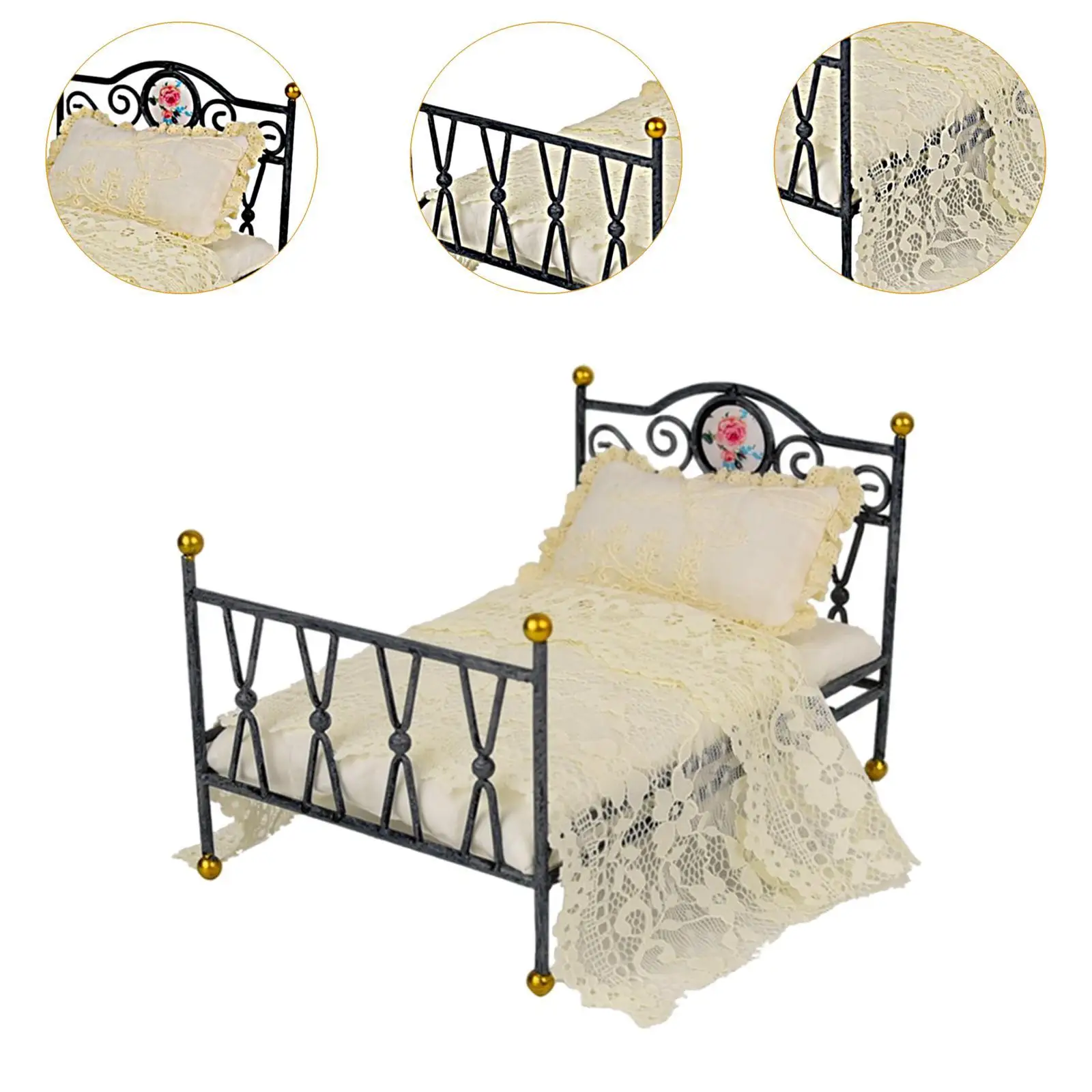 Cama de muñecas en miniatura: decoración de dormitorio - imagen 5