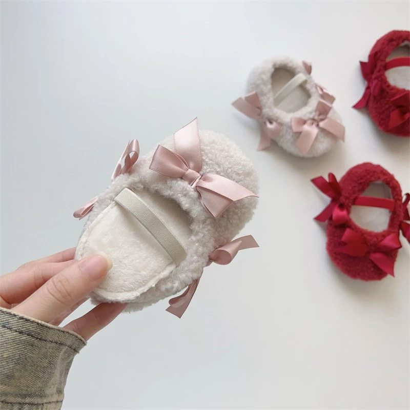 Zapatos primeros pasos antideslizantes suela blanda para bebé de invierno - imagen 5
