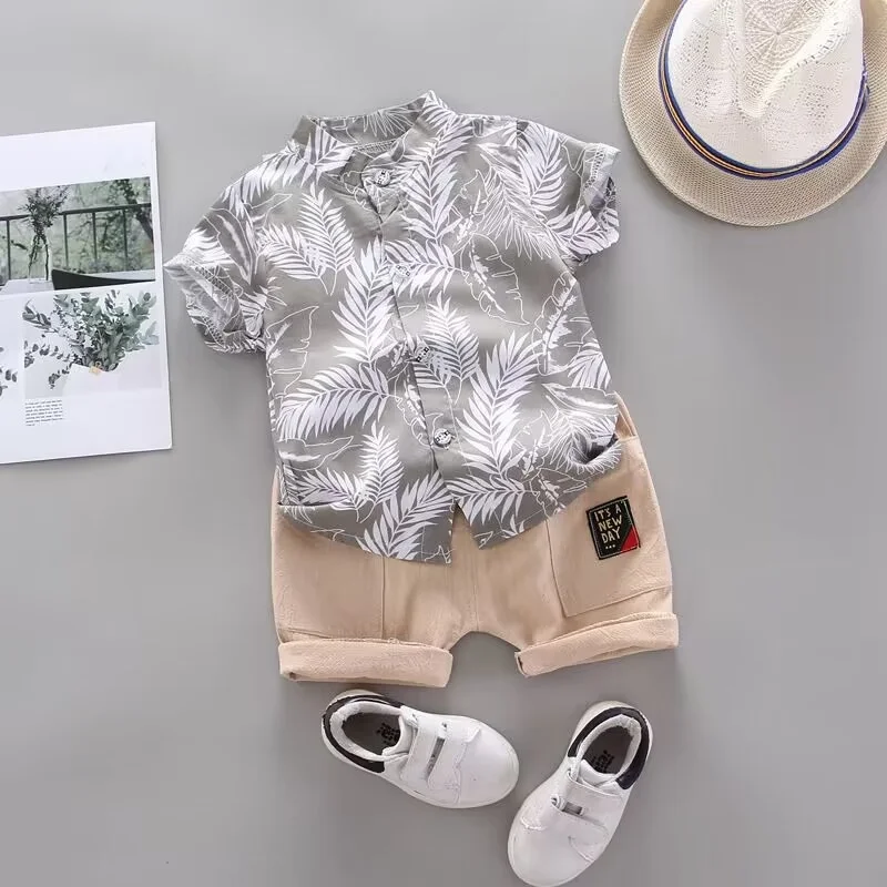 Conjunto de verano para bebé: camisa y pantalón corto infantil - imagen 3