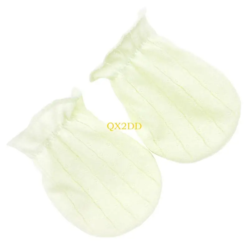 QX2D Manoplas de algodón suaves para recién nacidos, ligeras - imagen 4