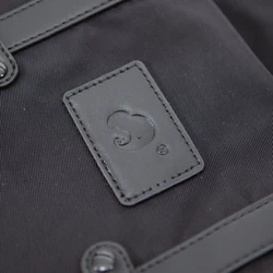 Bolsa para pañales impermeable para cochecito, gran capacidad negro