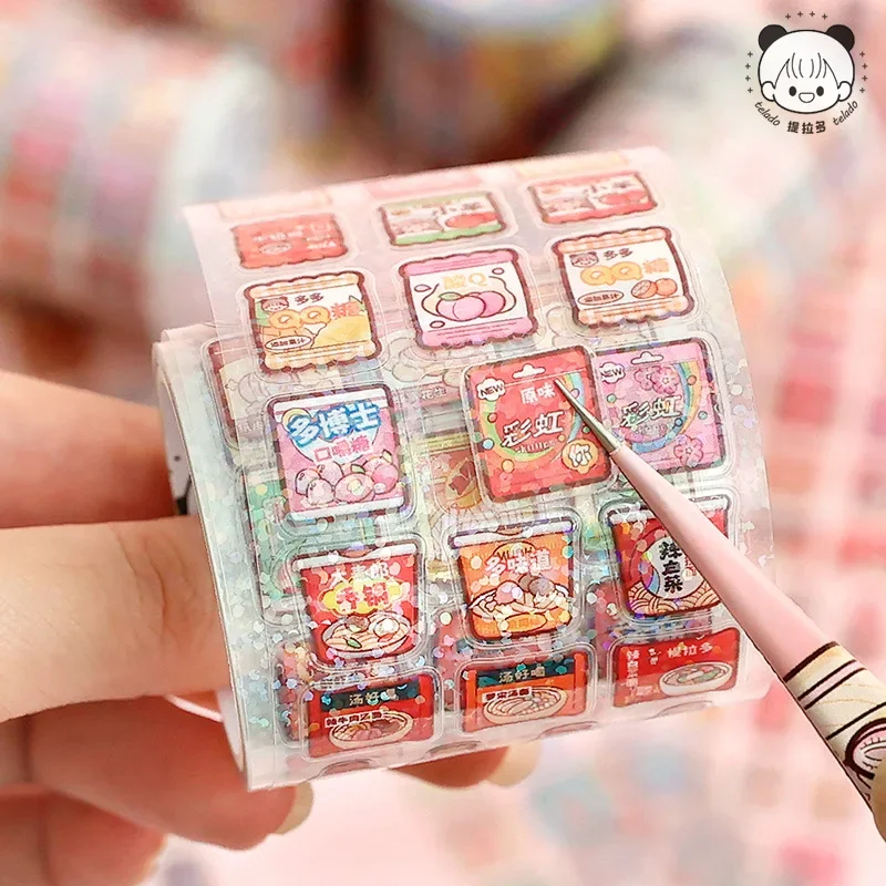 Cinta adhesiva decorativa impermeable con patrón graffiti infantil - imagen 5
