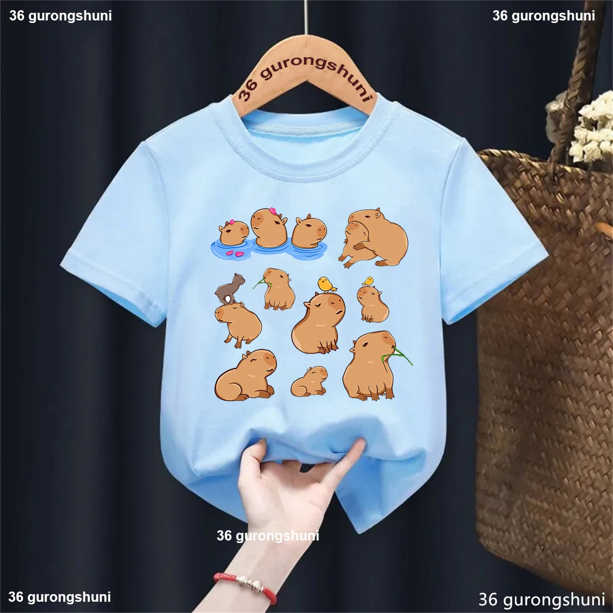 Diseño kawaii del capibara