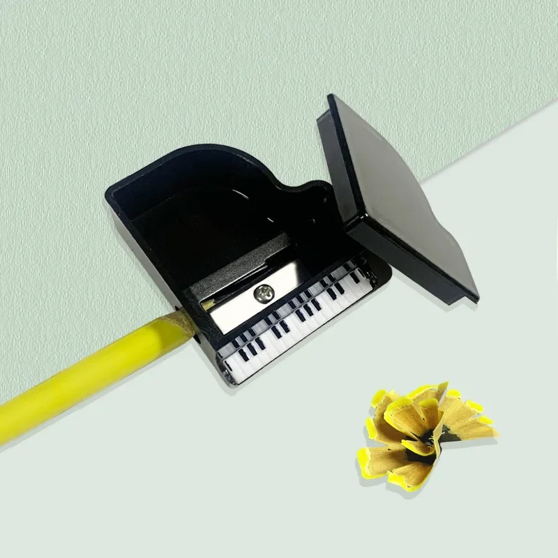 Sacapuntas con forma de piano musical para estudiantes y niños - imagen 2