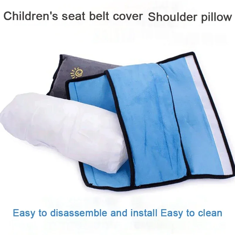 Cojín protector de cinturón de seguridad para coche – Felpa suave para niños - imagen 3