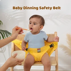 Silla de comedor plegable para bebé con arnés anticaídas ajustable