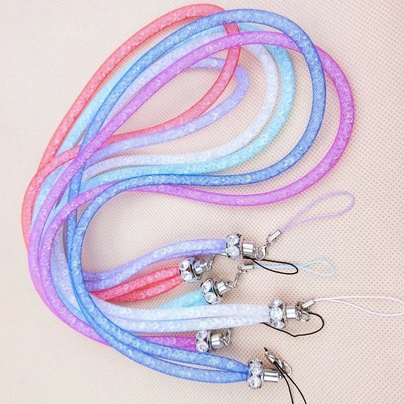 Cordón de cristal para collar infantil con llavero identificativo - imagen 2