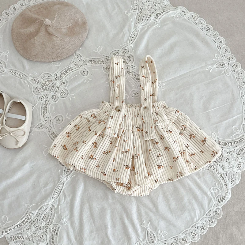 Milangel Conjunto floral de otoño – Bebé niña