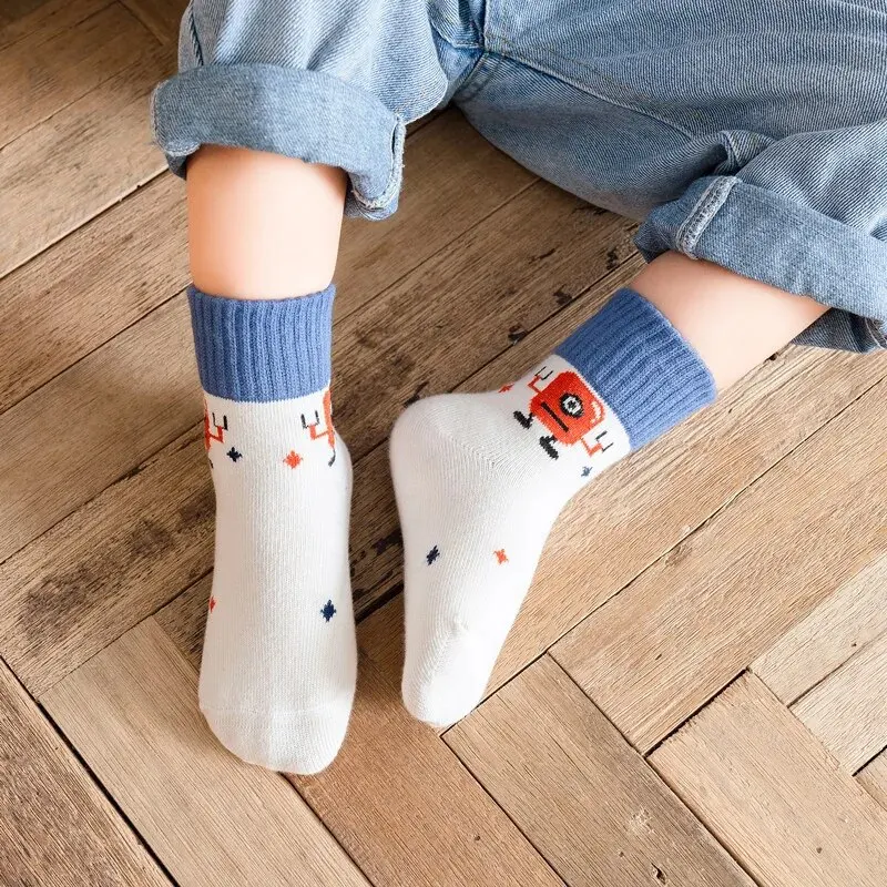 Calcetines de algodón a rayas para niños – Otoño/primavera - imagen 2