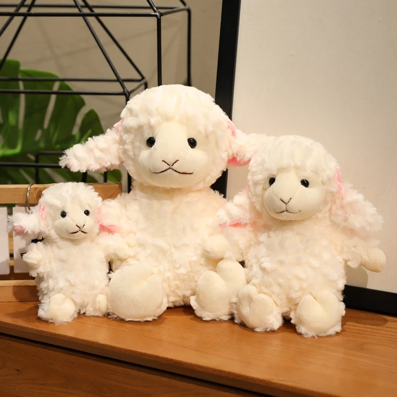 Oveja de peluche blanca kawaii