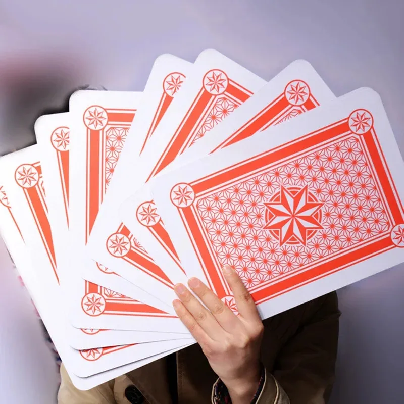 Naipes jumbo gran tamaño para trucos de magia y juegos - imagen 4