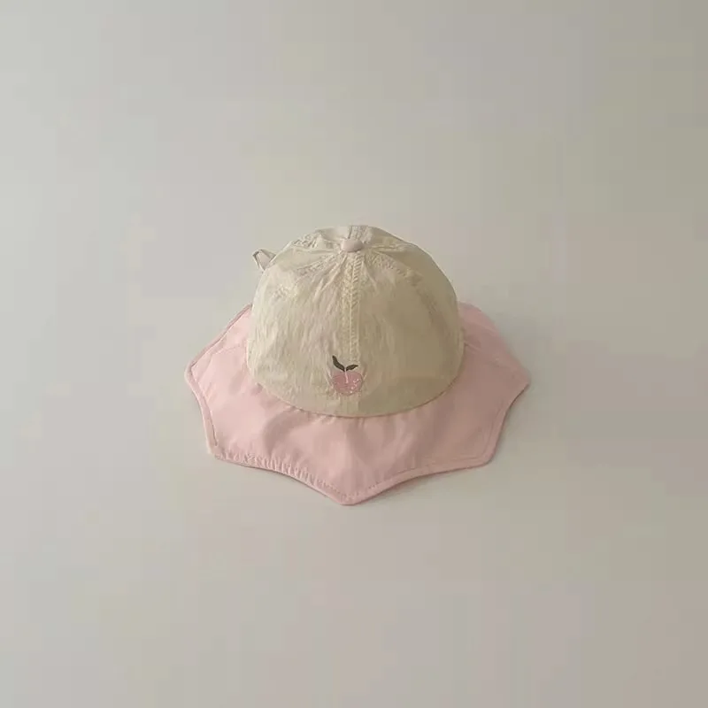Gorro reversible de verano para niño – Estilo coreano con estampado de frutas - imagen 4