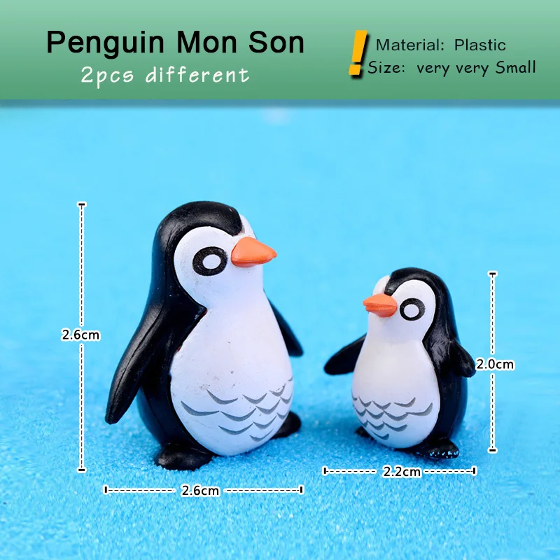 Figurita pingüino de Navidad pastel, estilo dibujos animados - imagen 3