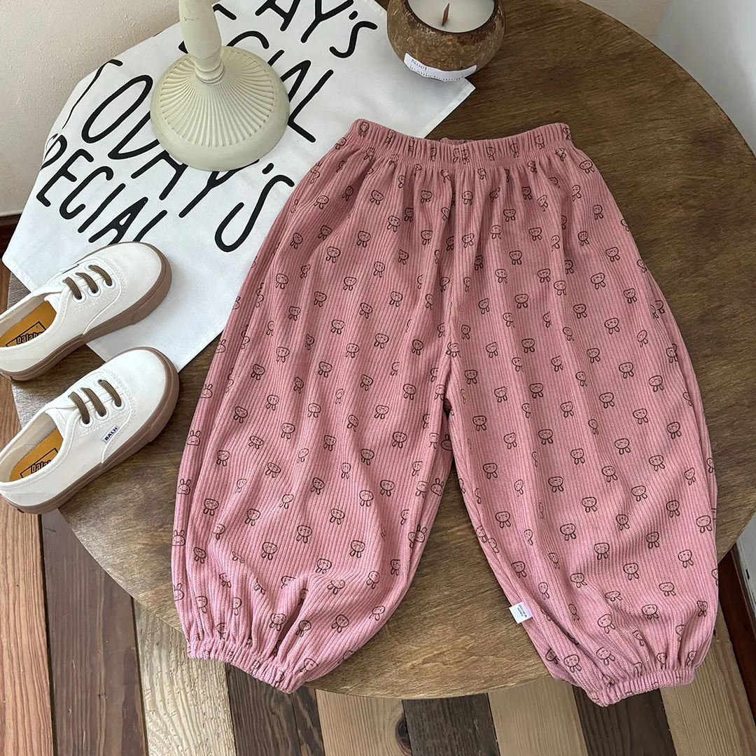 Pantalones de pana estampados para niñas – Otoño cálido - imagen 3