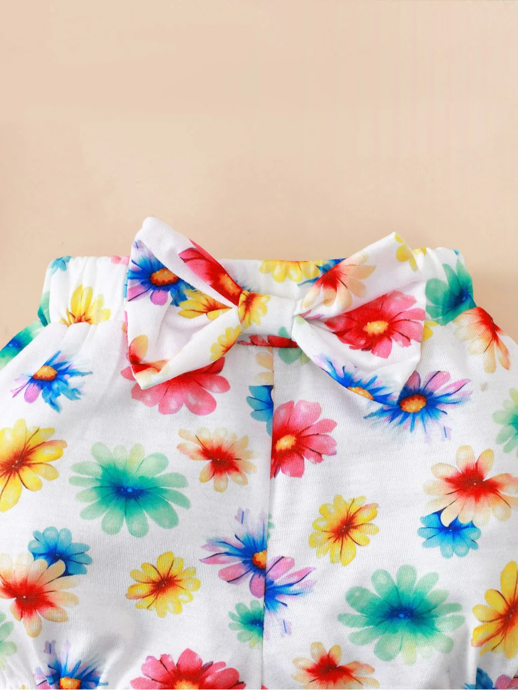 Mono elefante y pantalones flores conjunto bebé niña verano suave - imagen 3